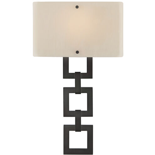 Carlyle 1 Light 11 inch Gilded Brass Cover Sconce Wall Light in Bronze Granite, Square Link